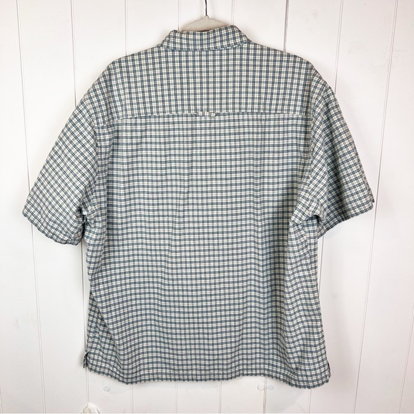 Pendelton Hiking Shirt Mens XL Blue Plaid Short Sleeve Casual Button Down - Picture 4 of 7